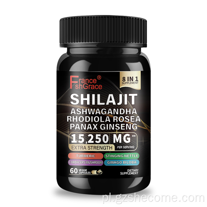 Organiczny suplement Shilajit Popraw Energy Shilajit Capsules